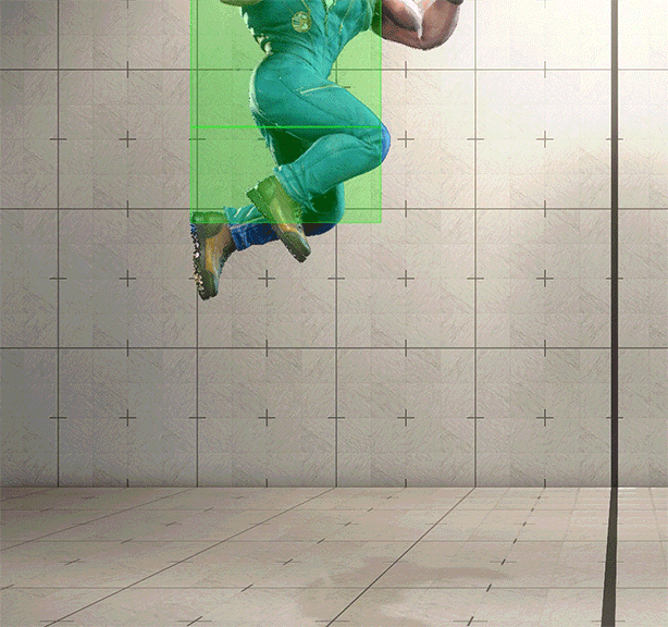 ジャンプ強P (ジャンプチョップ) ヒットボックス
