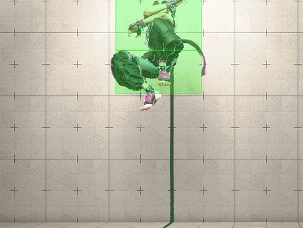 ジャンプ弱P(空形殺) ヒットボックス