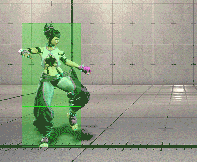 立ち強K(空耀脚) ヒットボックス