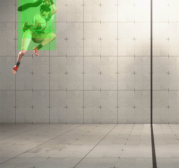 ジャンプ弱P(翔扇打) ヒットボックス