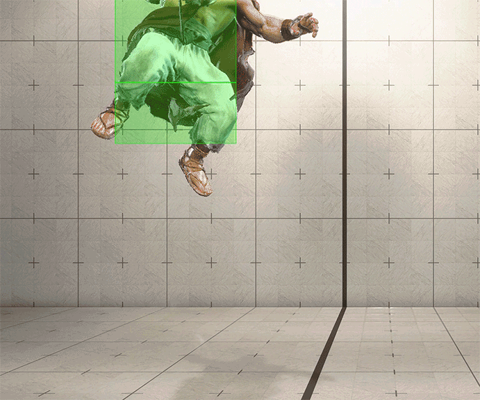 ジャンプ強P(ストレート) ヒットボックス