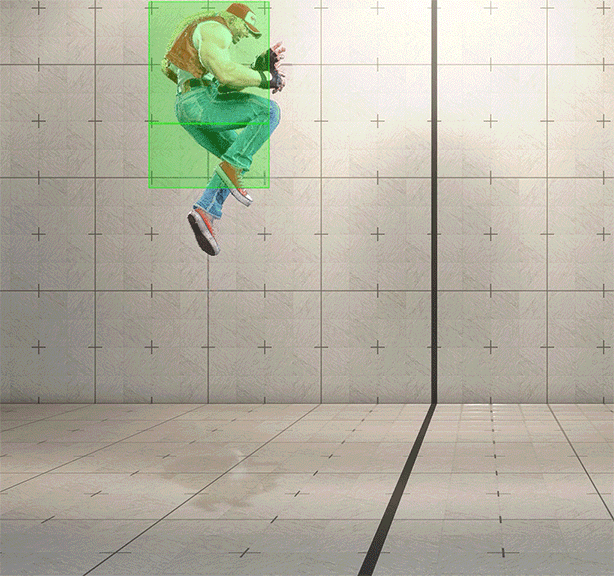 ジャンプ中K (ナイト・ブレイカー) ヒットボックス