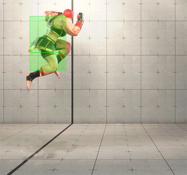 ジャンプ強P(アイテルフィスト) ヒットボックス